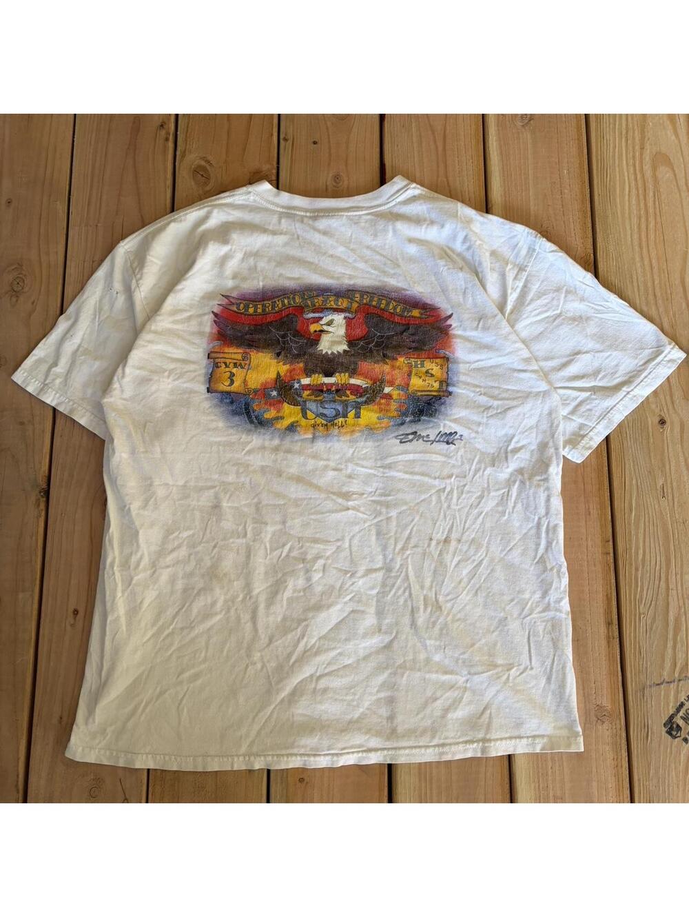Vintage operation Iraqi freedom vintage military tee y2k